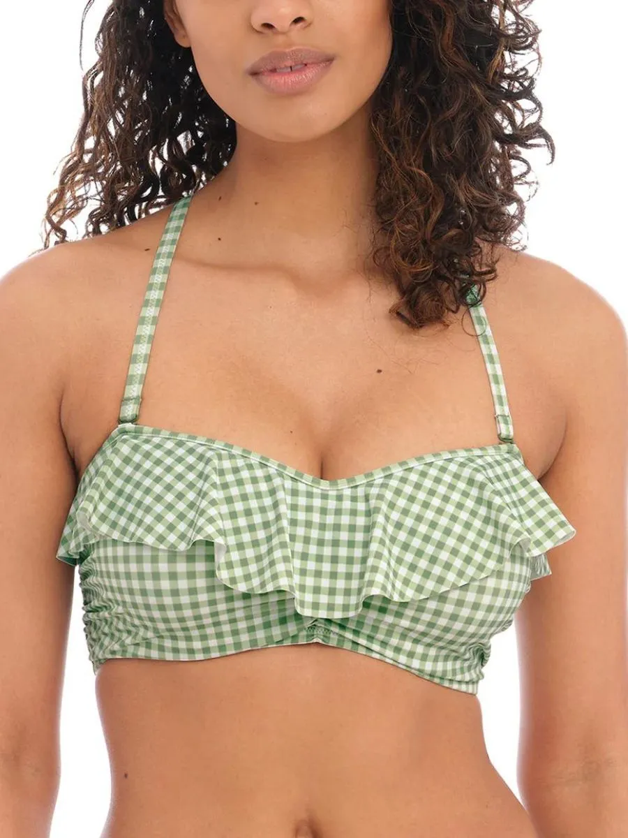 Check In Bandeau Bikini Top - Khaki