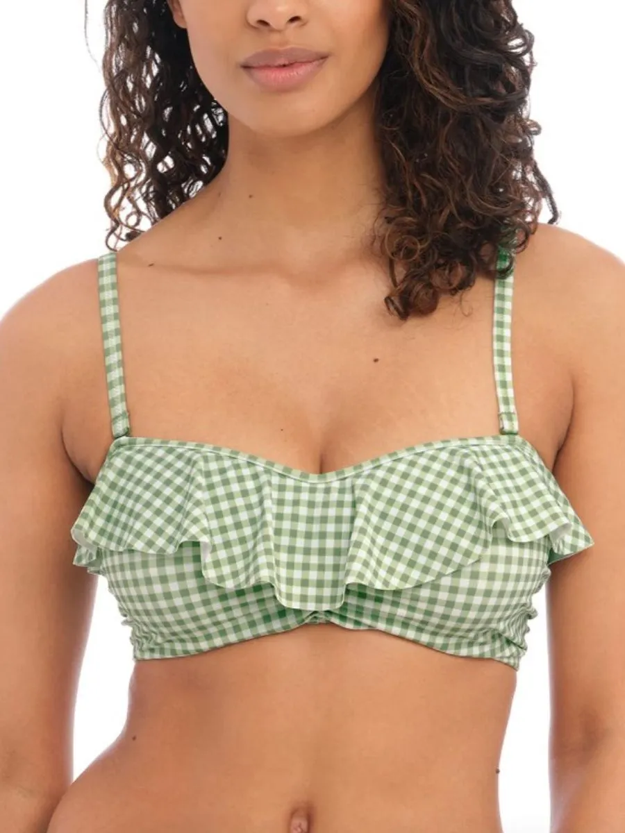 Check In Bandeau Bikini Top - Khaki