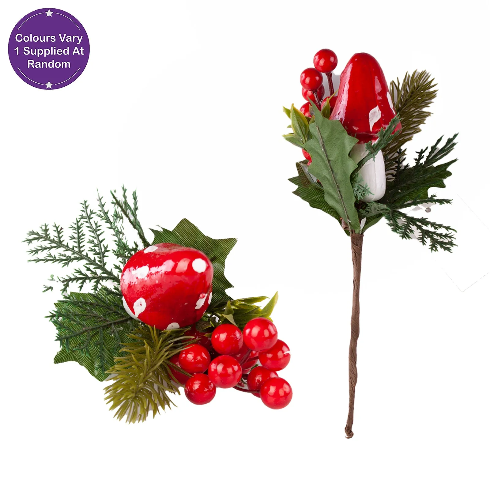 Christmas Berry Picks 3 Styles Assorted