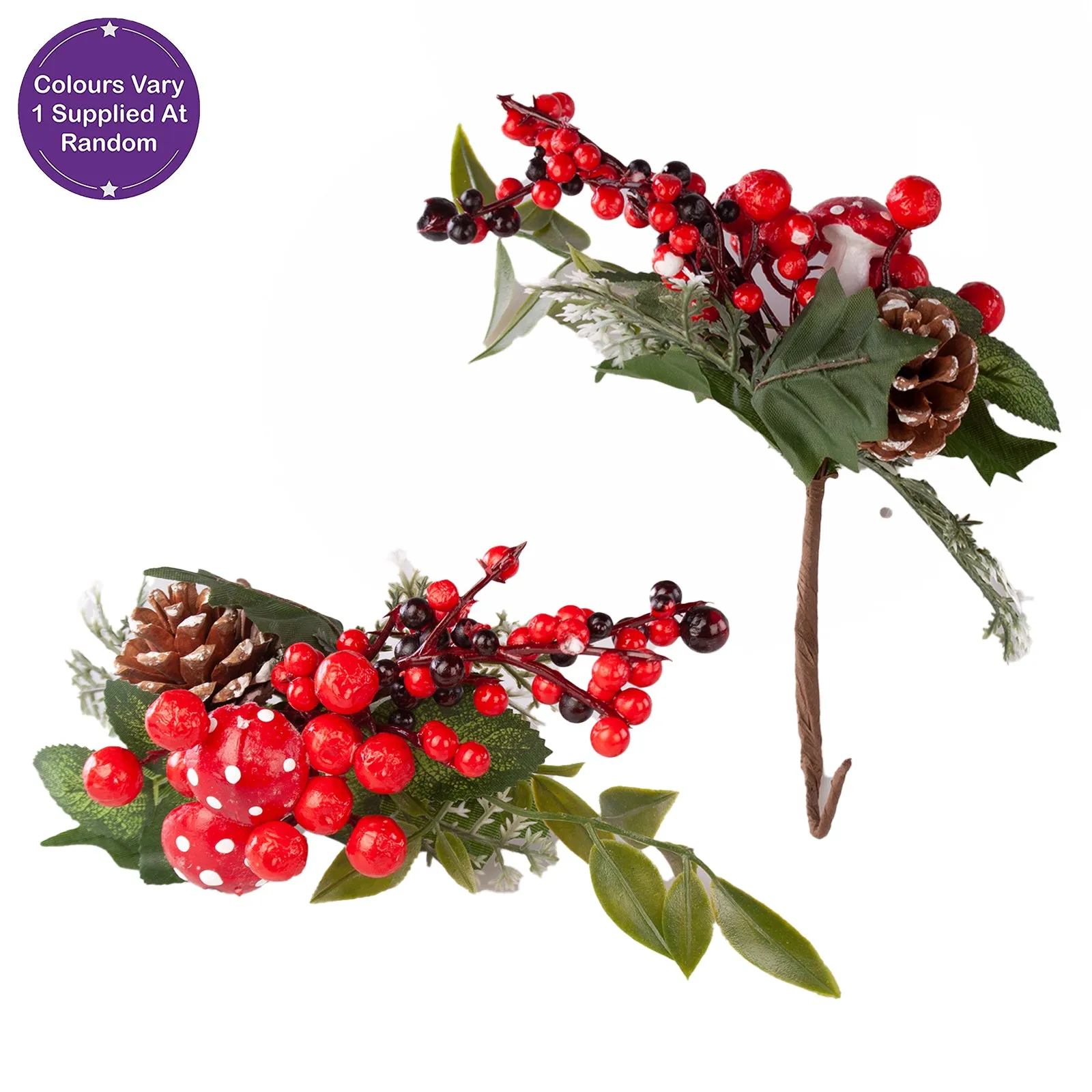 Christmas Berry Picks 3 Styles Assorted