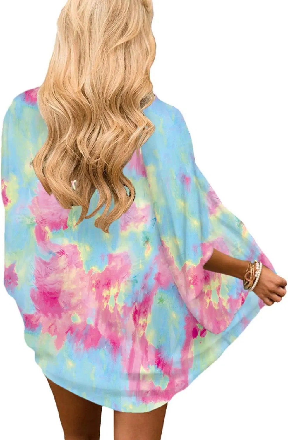 Chunoy Women Summer Kimono Cardigan Chiffon Loose Beach Cover Up Tops
