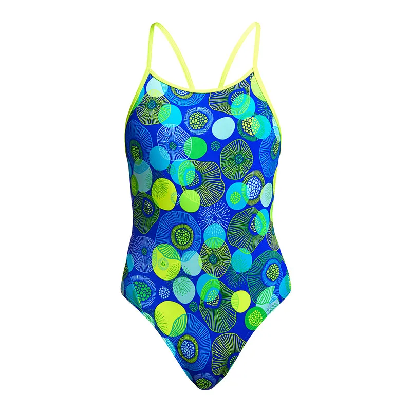 Funkita - Blue Bottle - Girls Diamond Back One Piece