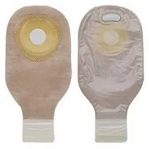 Hollister Premier One-Piece Drainable Pouch 1" Pre-Cut Flat SoftFlex Skin Barrier, Filter, Integrated Closure, Transparent
