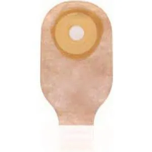 Hollister Premier One-Piece Drainable Pouch, Up to 3" x 2-1/2" Oval Cut-to-Fit Flat SoftFlex Skin Barrier, Filter, Integrated Closure, Beige