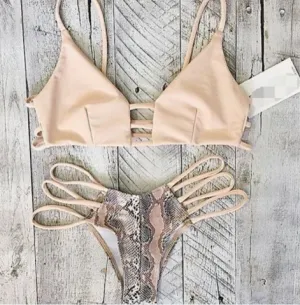 HOT CLASSY TWO PIECE BIKINIS BATH SUIT SWIMWEAR