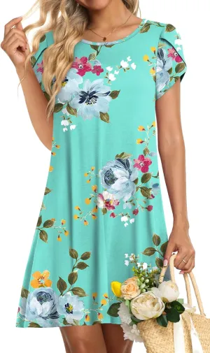 HOTGIFT Women's Summer Cover Ups Dress Loose Soft Cover Up for Swimwear Beach Sundress