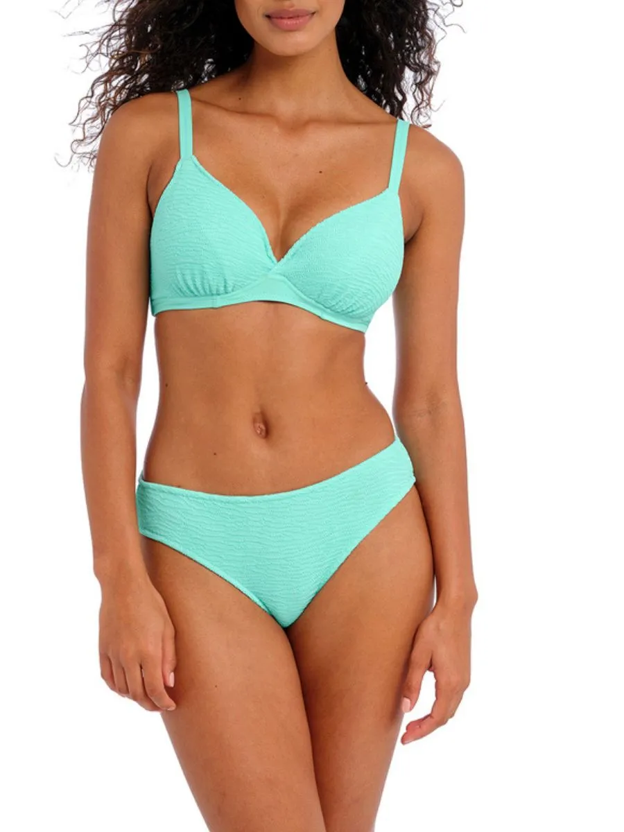 Ibiza Waves Plunge Bikini Top - Frozen