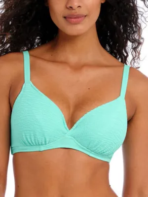 Ibiza Waves Plunge Bikini Top - Frozen