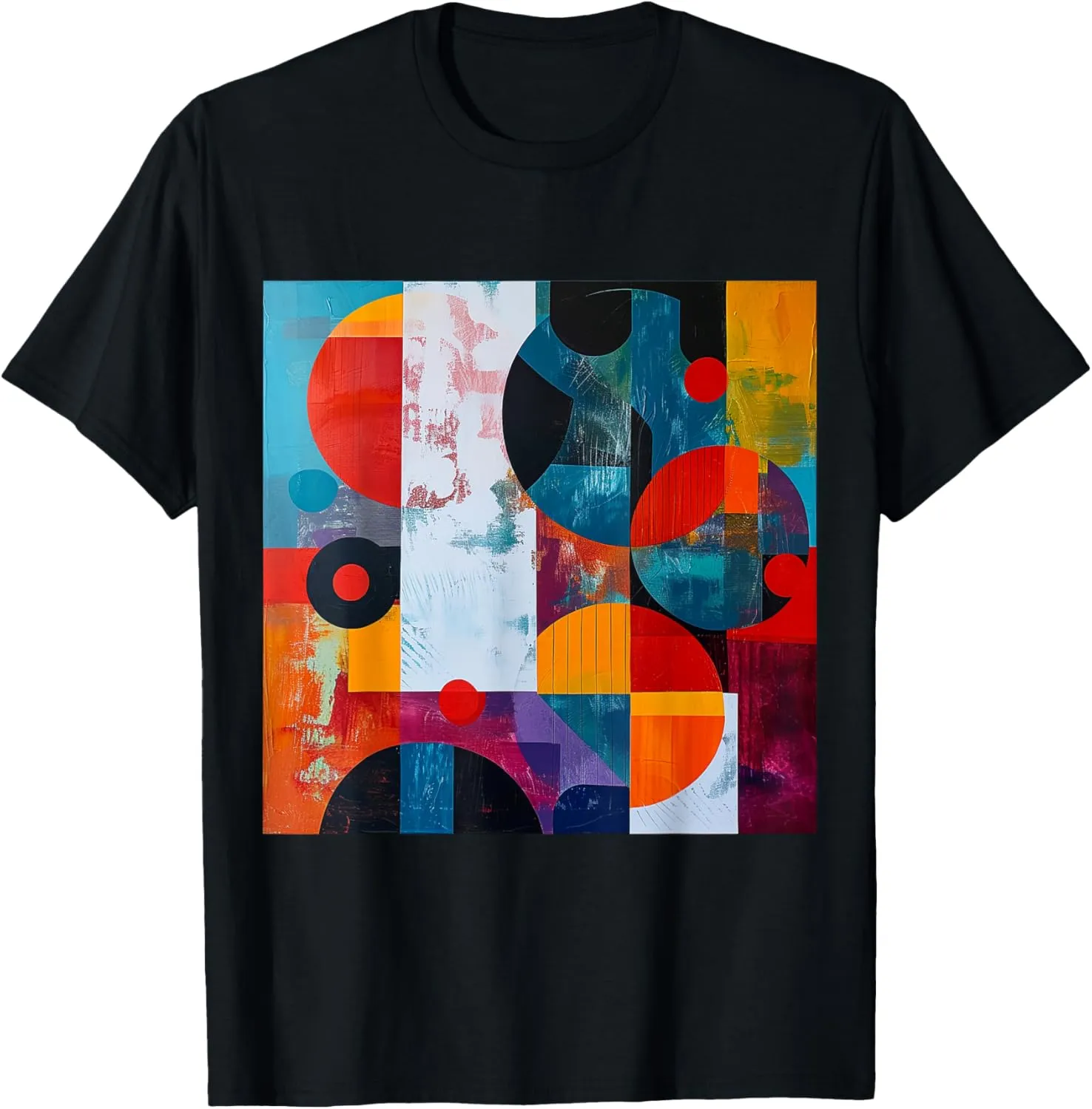 modern abstract pattern art design, Boho Abstract Geometric T-Shirt