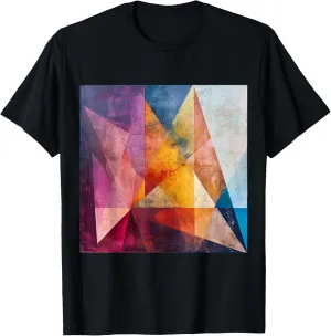 modern abstract pattern art design, Boho Abstract Geometric T-Shirt