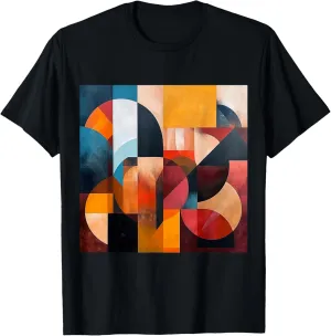 modern abstract pattern art design, Boho Abstract Geometric T-Shirt