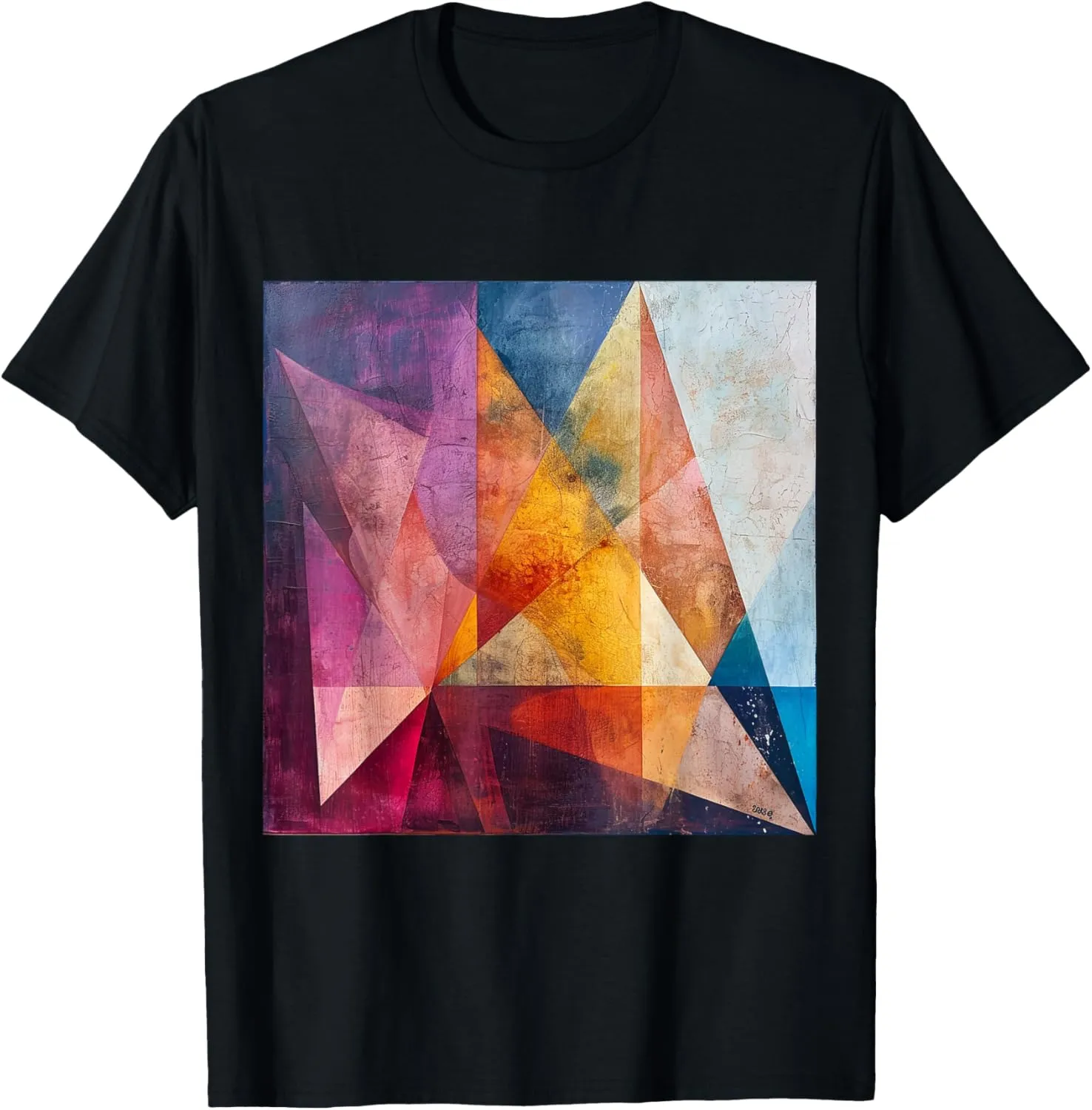 modern abstract pattern art design, Boho Abstract Geometric T-Shirt