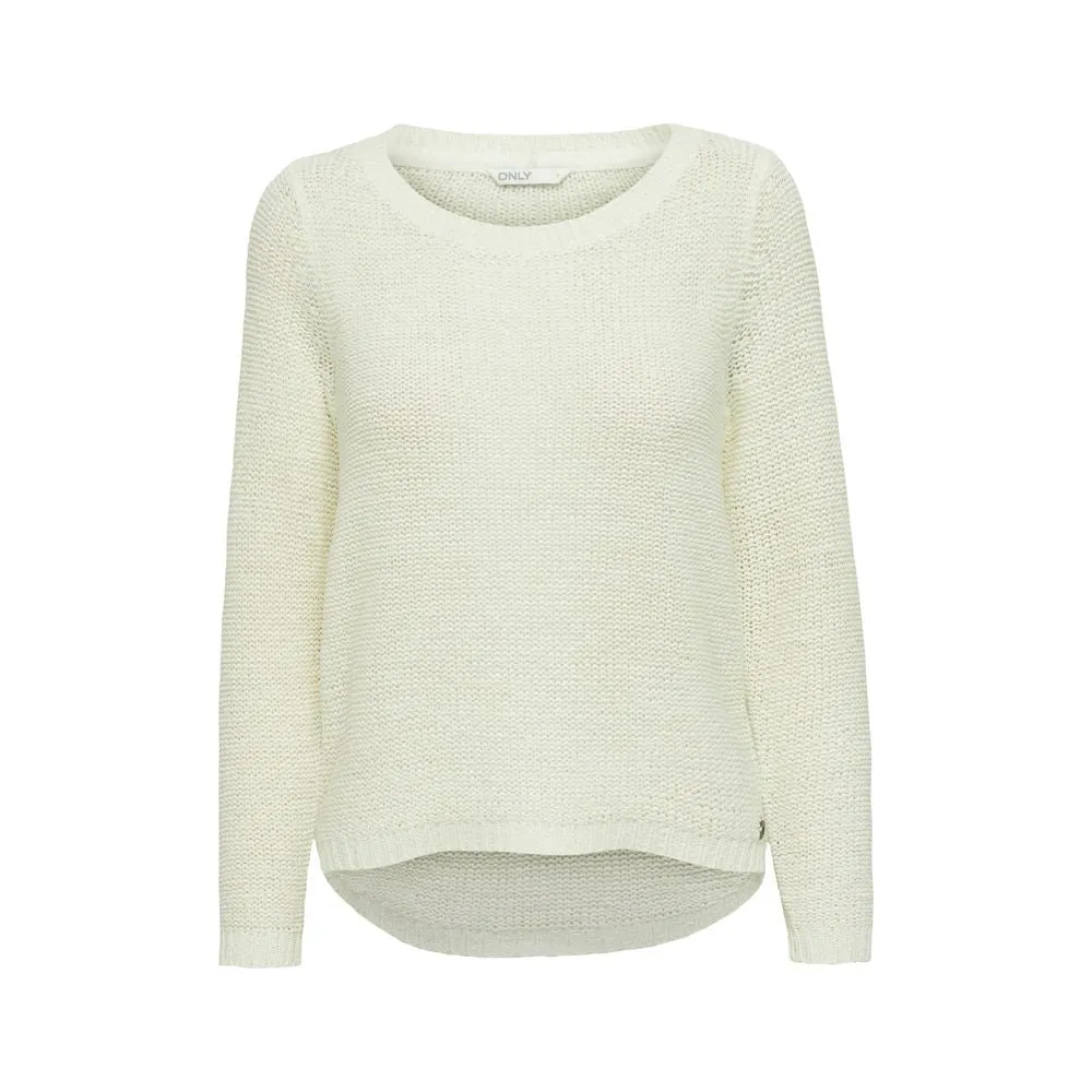 Only White Polyester Sweater