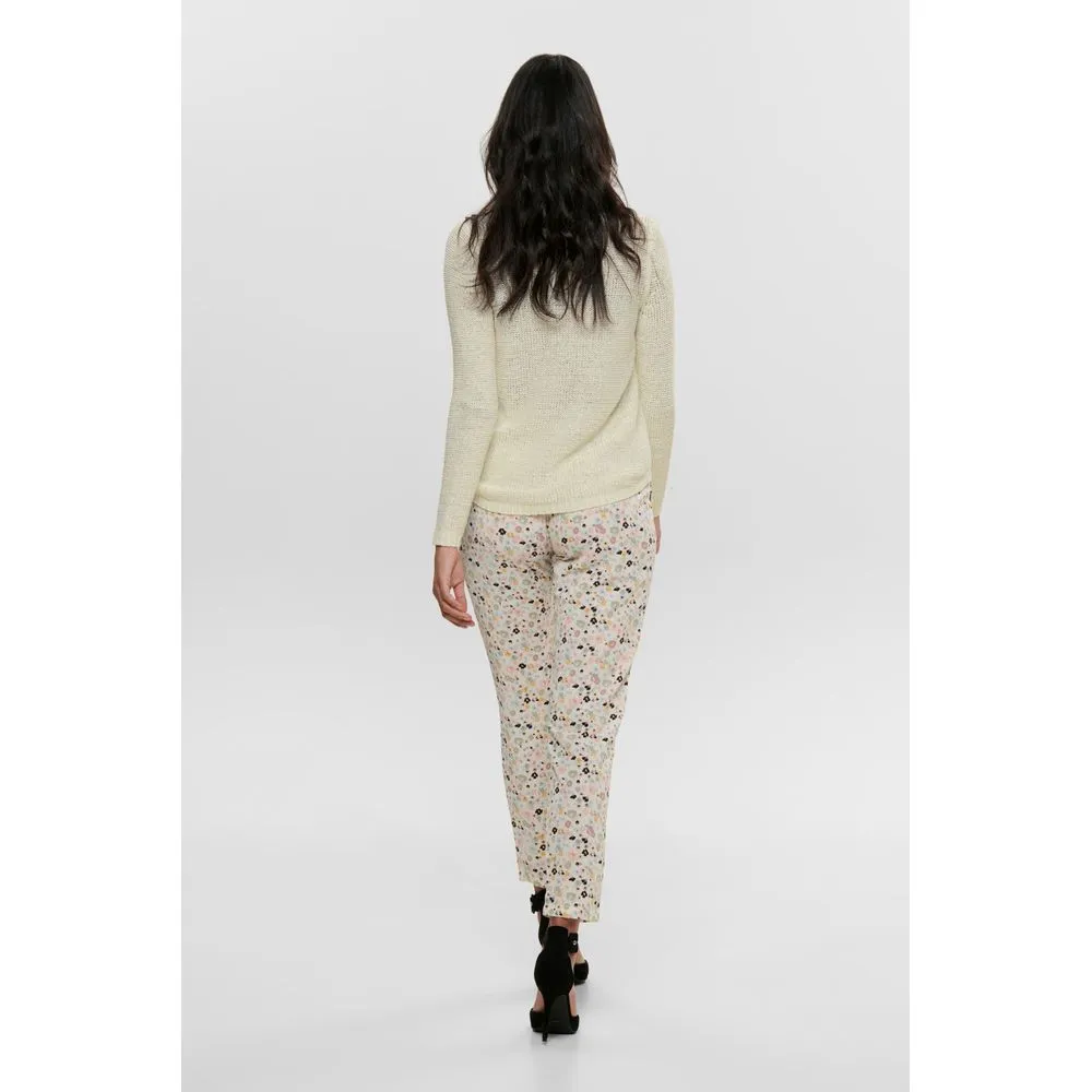 Only White Polyester Sweater
