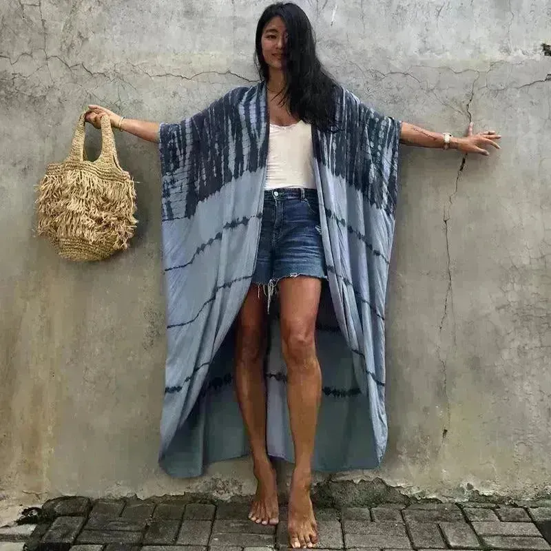 Polyester Ladies Sun Protection Resort Beach Dress Cover Up