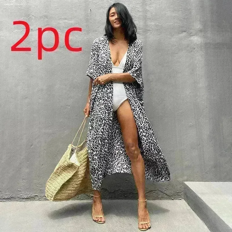 Polyester Ladies Sun Protection Resort Beach Dress Cover Up