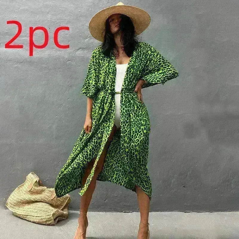 Polyester Ladies Sun Protection Resort Beach Dress Cover Up