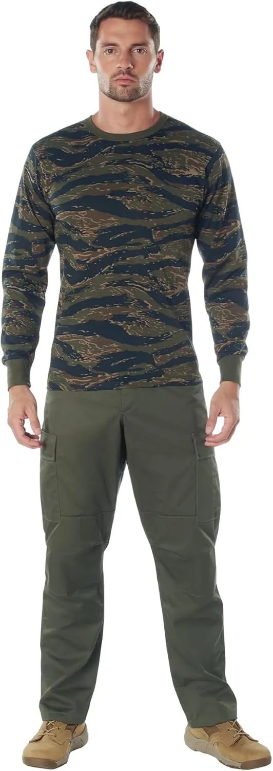 Rothco Mens Long Sleeve Color Camo T-Shirt