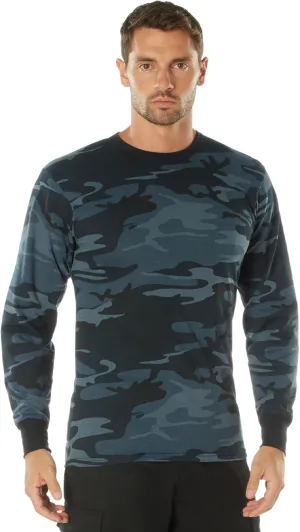 Rothco Mens Long Sleeve Color Camo T-Shirt