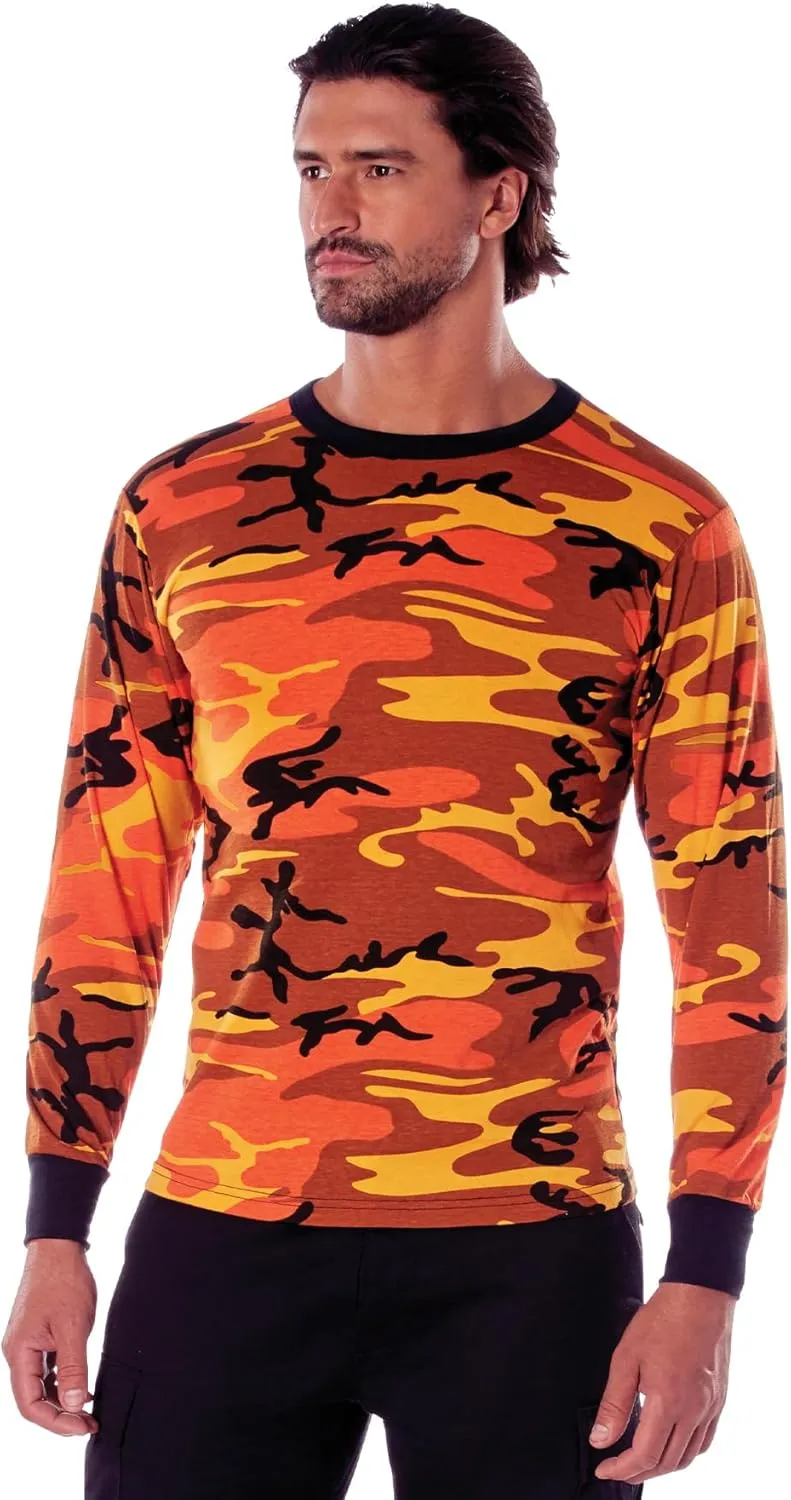 Rothco Mens Long Sleeve Color Camo T-Shirt