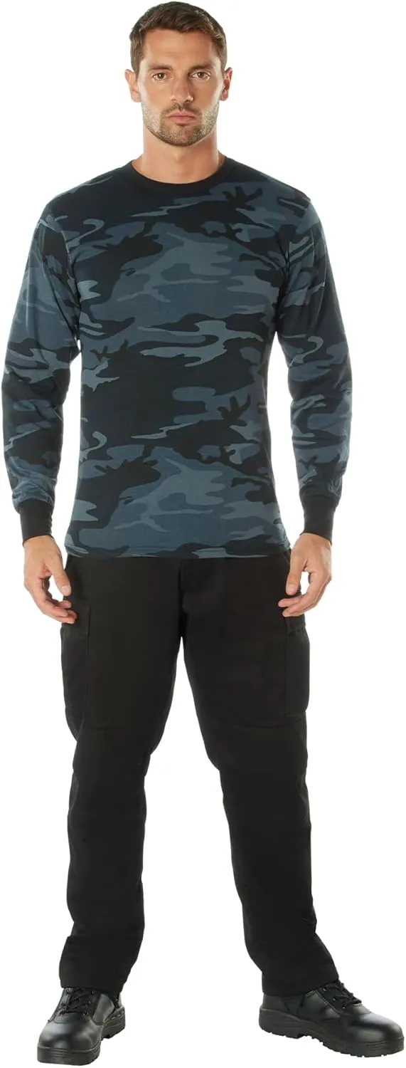 Rothco Mens Long Sleeve Color Camo T-Shirt
