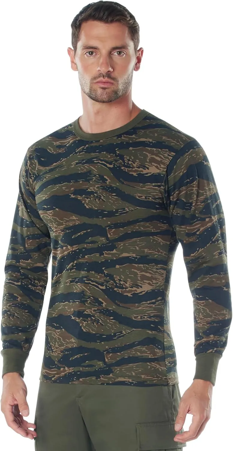 Rothco Mens Long Sleeve Color Camo T-Shirt