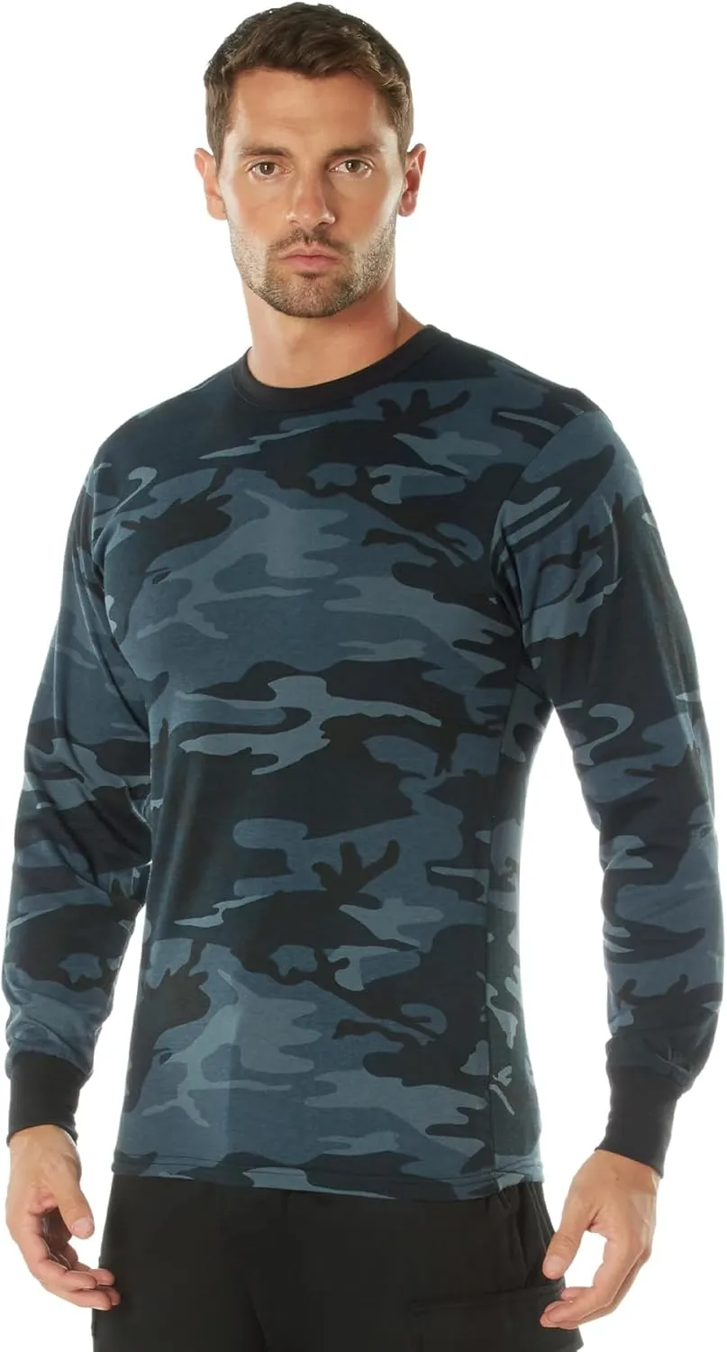 Rothco Mens Long Sleeve Color Camo T-Shirt