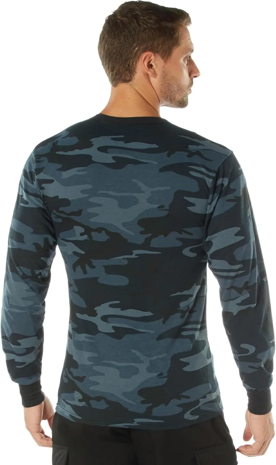 Rothco Mens Long Sleeve Color Camo T-Shirt
