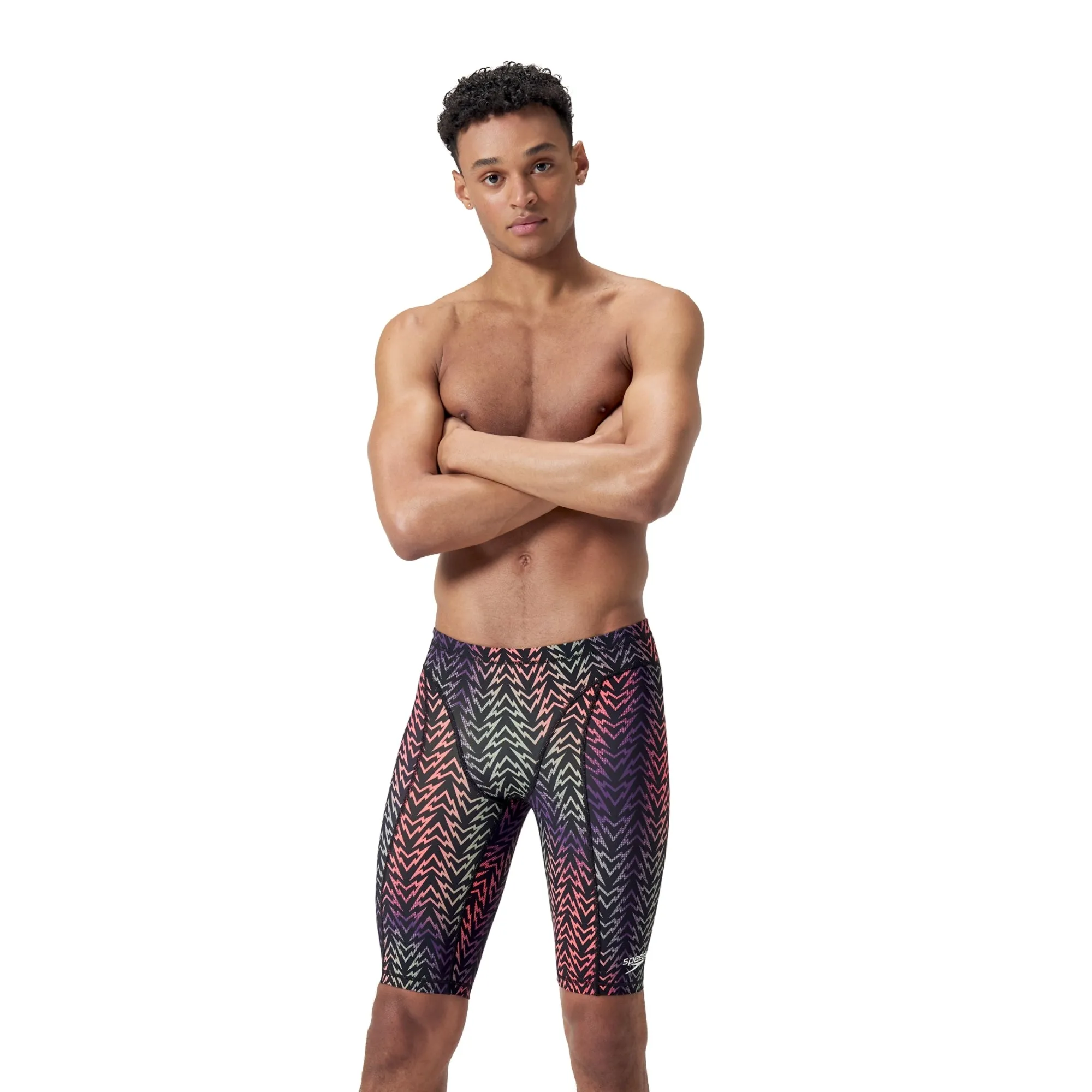 Speedo Men's Printed Vanquisher Swim Jammer