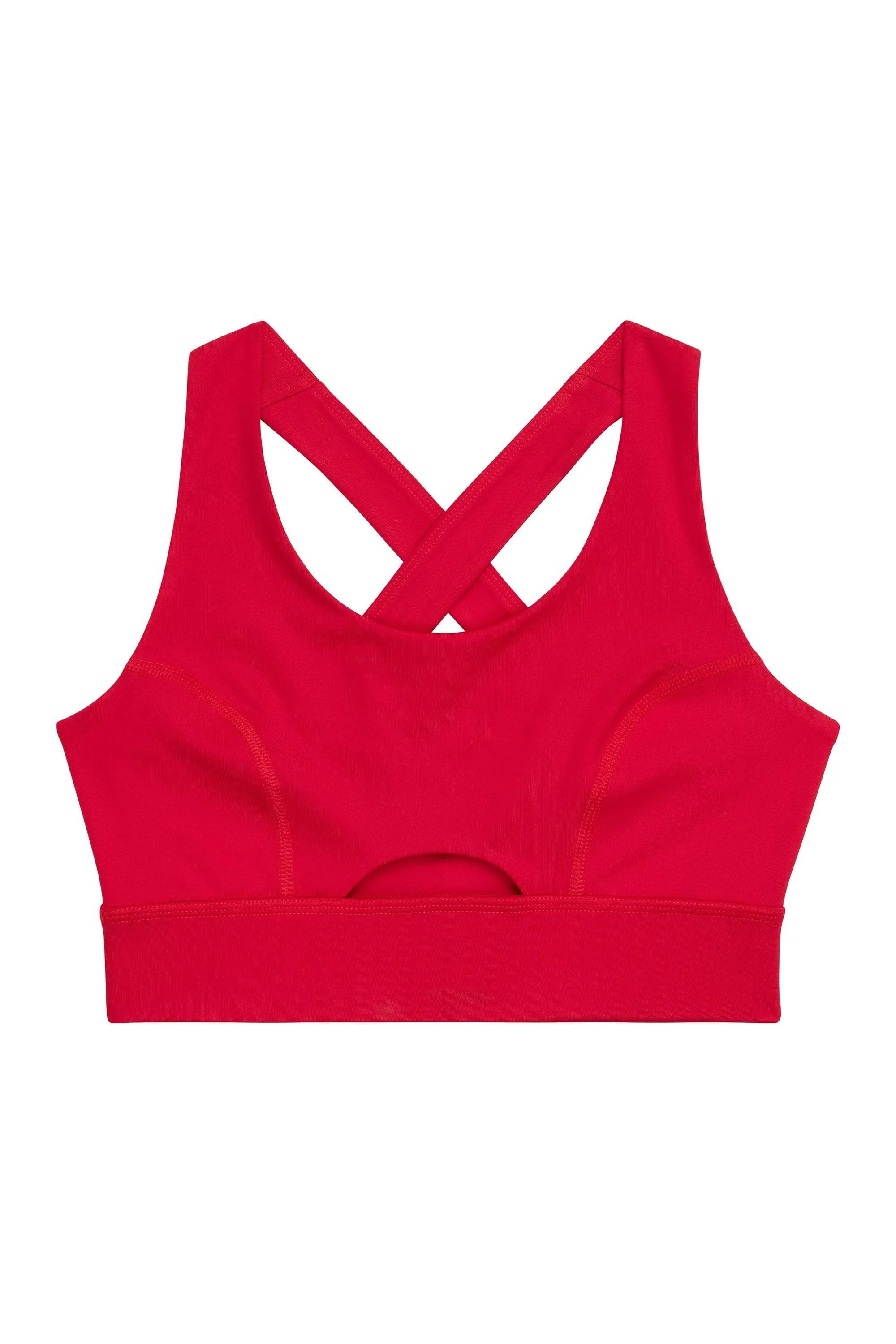 Wolf & Whistle Cross Back Bra Red Curve