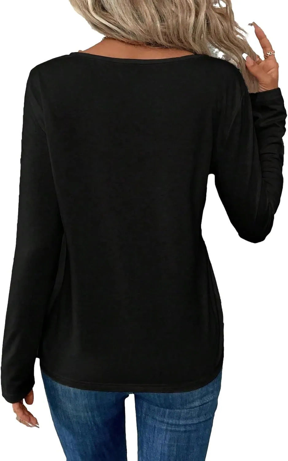 Women's Cowboy Shirt Country Concert Outfit Cute Western Graphic Tee Casual Notched Neck Long Sleeve Top